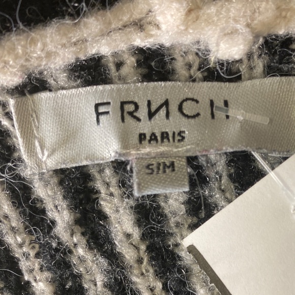 FRNCH black & white cardigan - Picture 3 of 4